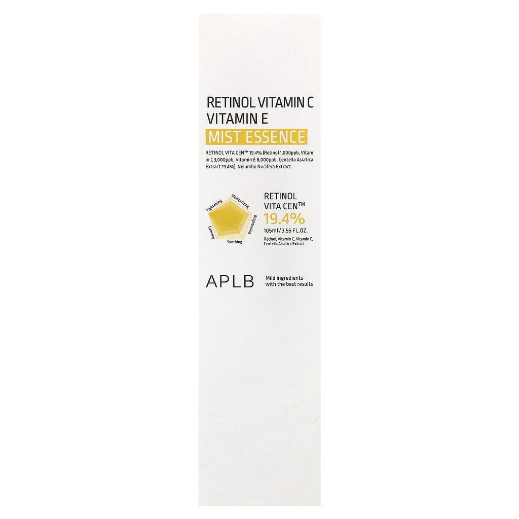 APLB, Retinol Vitamin C Vitamin E Mist Essence, 105ml (3.55 fl oz)