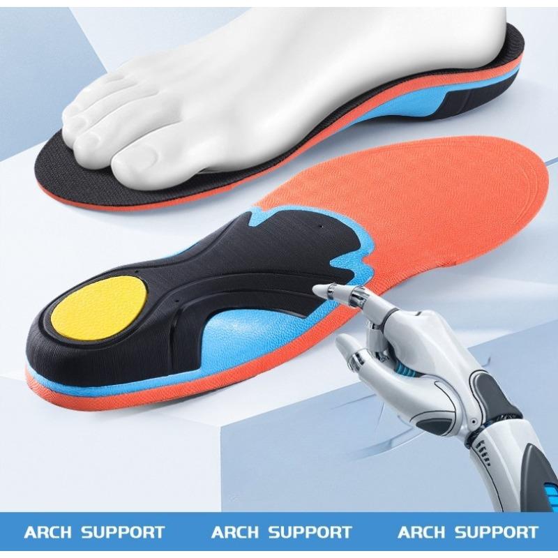 Unisex Arch Support Insoles Flat Foot Cushion Shock Absorbing Sweat Wicking Basketball Sports Comfortable Performance Noun Aid
