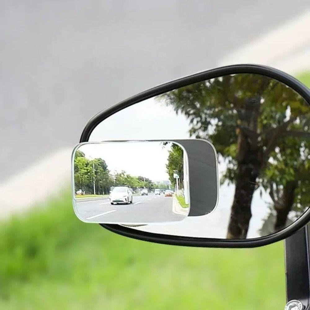 2pcs High-Definition Reflective Lens Wide Angle Car Blind Spot Mirror Vehicle Safety