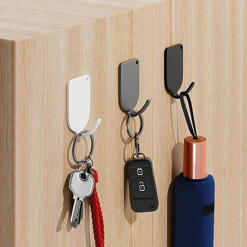 10/1PCS Stainless Steel Towel Hooks Waterproof Self Adhesive Hanging Holder Keys Bag Wall Hanger Bathroom Kitchen Organizer Hook