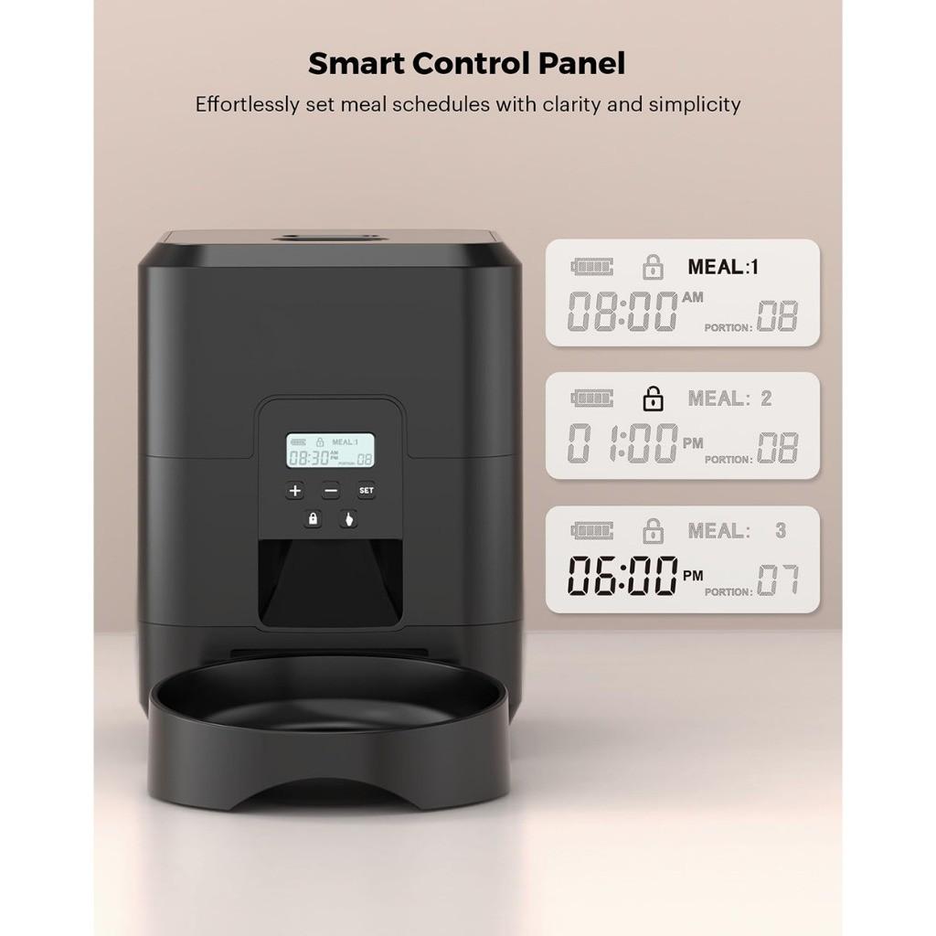 Tuya WIFI Wiederaufladbarer Automatischer Futterautomat Edelstahl Induktion Haustiere Trinkbrunnen Smart Futterautomat