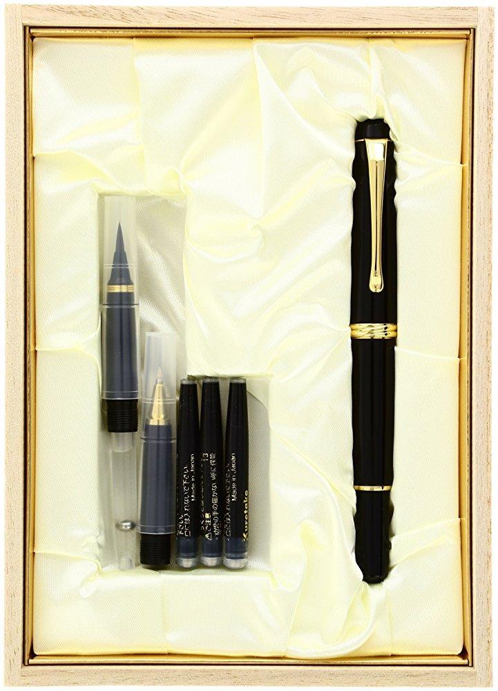 Fountain Yume Black Brush, Kuretake, Ginga,