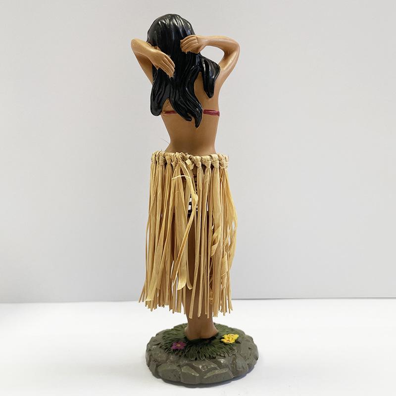 Customizable Hawaiian Hula Girl Dashboard Ornament Doll