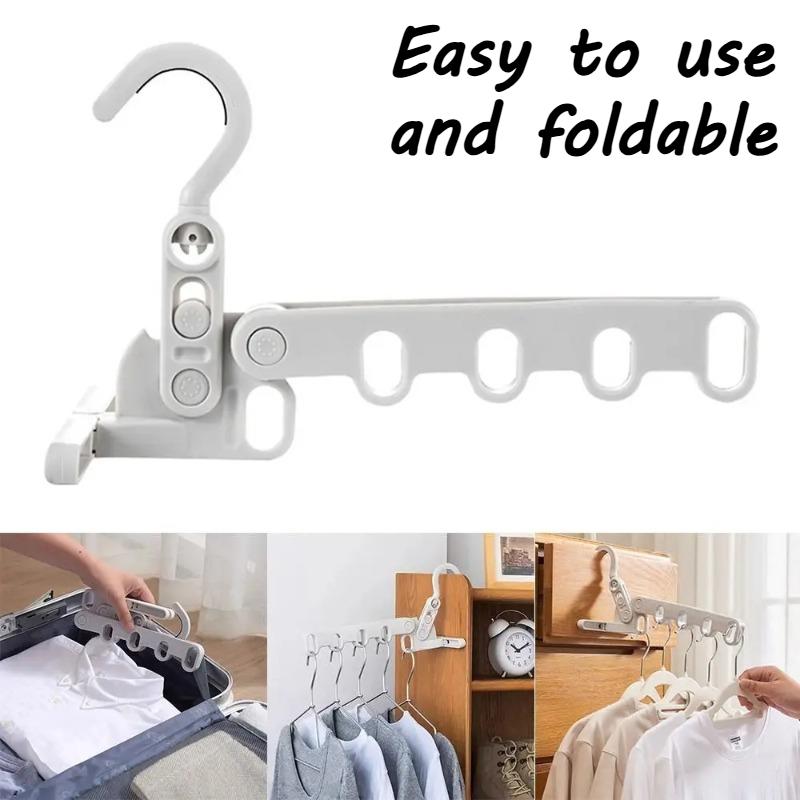 Travel Folding Hanger,Multi-Functional Travel Clothes Hanger,Laundry Room Hanging Rack,for Travel, Hotel Stays, Business Trips