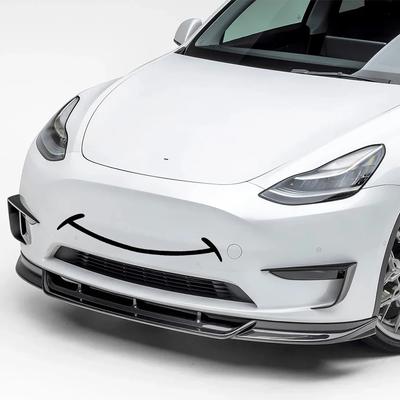 Autocollants Sourire Pare-chocs Avant de Voiture Pour Tesla Model Y 3 S X PVC Vinyle Autocollants Modification Personnalisée Accessoires Décoration Auto
