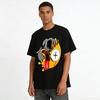 Dark Melted Goofy Tongue-Out Emoji Print Trendy Casual Tee Pure cotton T-shirt