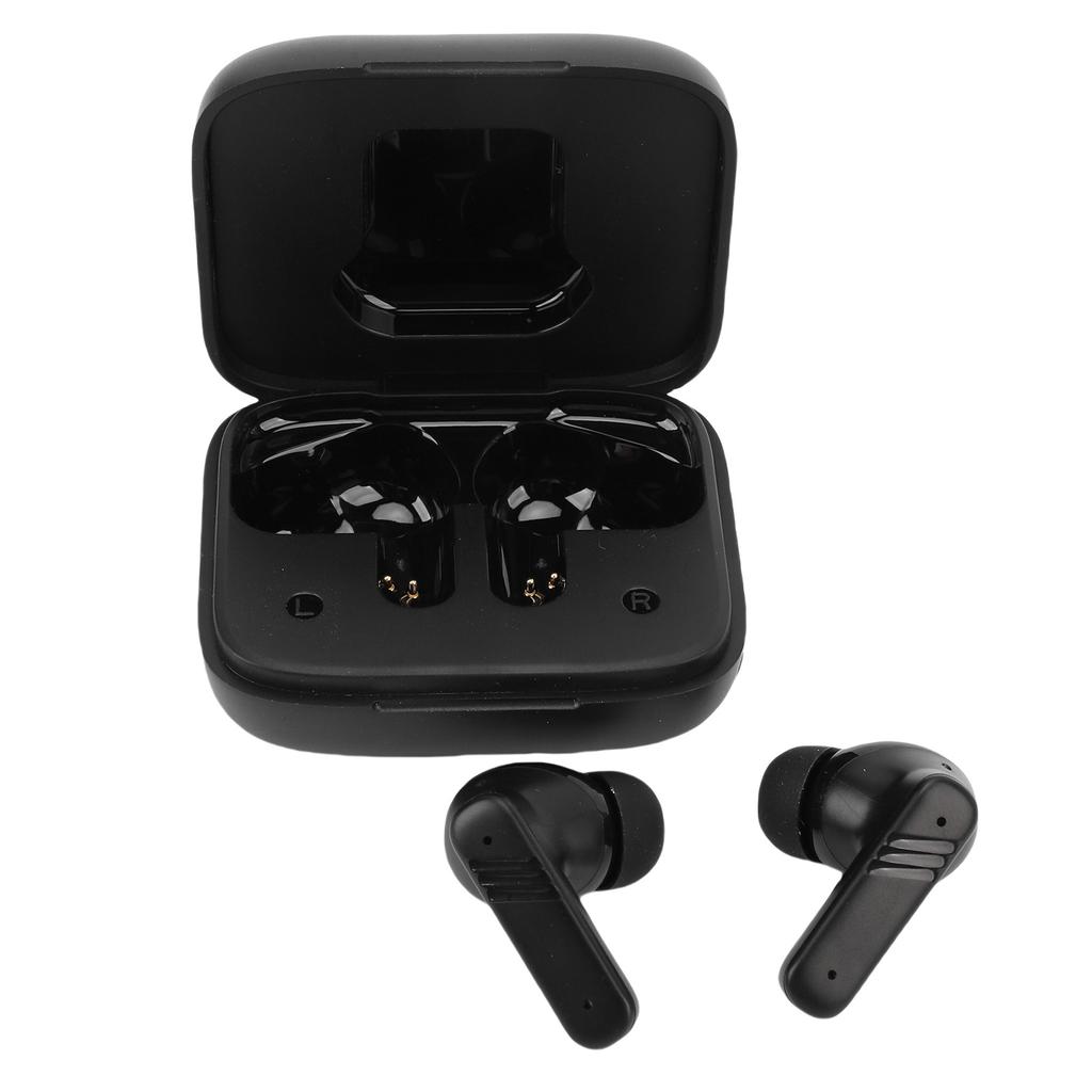 Wireless Earbuds HiFi Surround Sound Bluetooth 5.4 Earphones with LCD Full Color Touch Screen Black