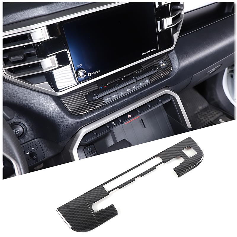 

ABS Carbon Fiber For Toyota Tundra Sequoia 2026 2026 Car Air Conditioning Mode Decorative Frame Sticker Car Interior Accessories