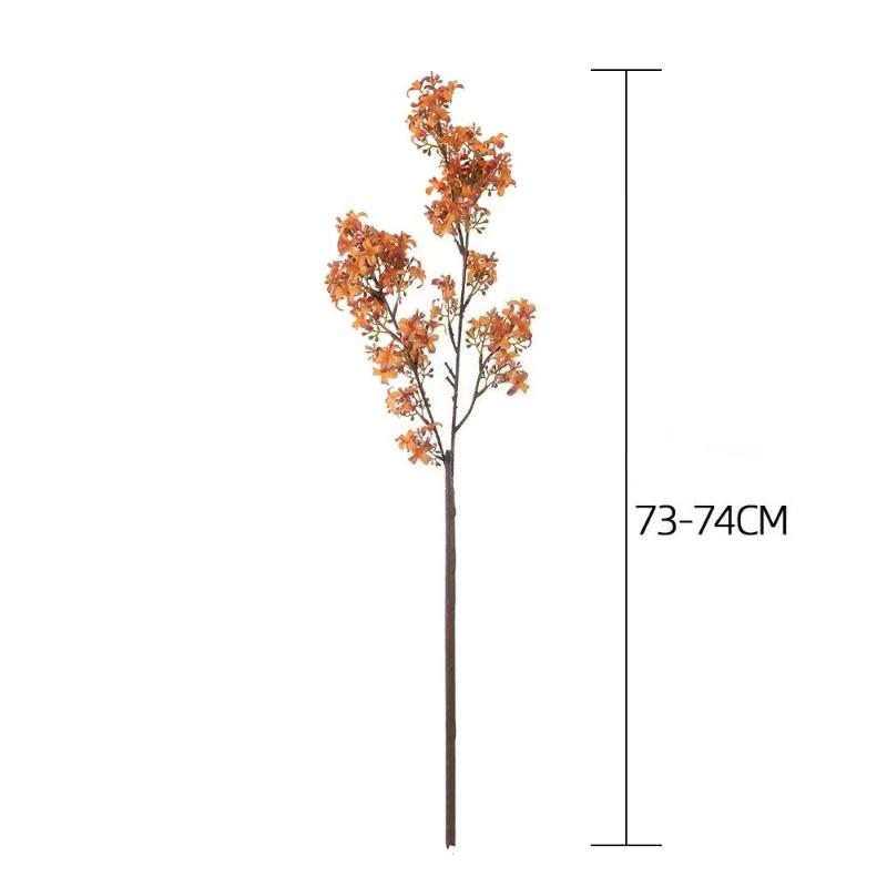 Simulation Lilac Branches Silk Fake Flowers Wedding Decor Murraya Paniculata Green Plant Simulation Pink Flower Hall Decoration