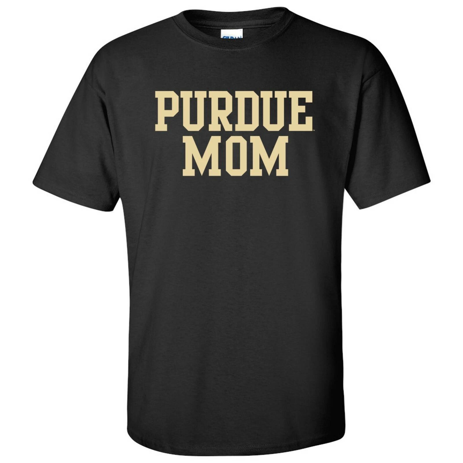 Purdue Boilermakers Mom Basic Block T-Shirt - Black M