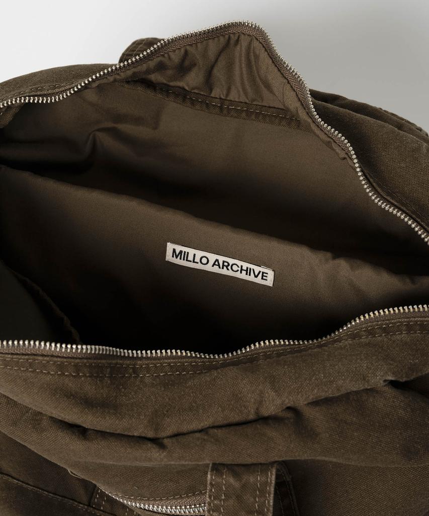 Millo Archive Vintage Flap Pocket Duffle Bag [Washed Brown]