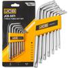 JCB Torx Key Set 7 Pieces T10-T40 Type L Cr-V