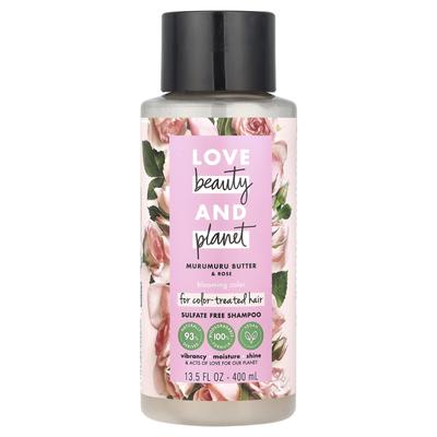 Love Beauty and Planet, Shampoing Blooming Color, beurre de murmure et rose, 13,5 fl oz (400 ml)