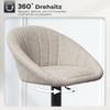 Bar Stools Set of 2 Swivel Bar Chair with Armrests and Backrest for Kitchen