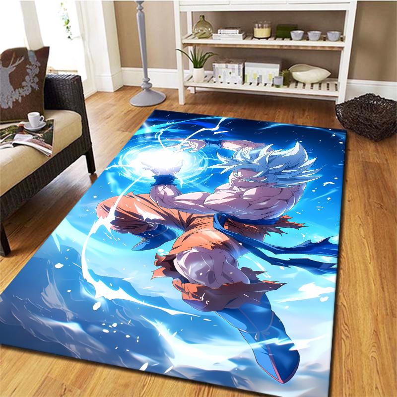 Tappeto Dragon Ball Z per Soggiorno Camera da Letto Casa Decorazione Divano Tappetino Antiscivolo per Gioco Bambini