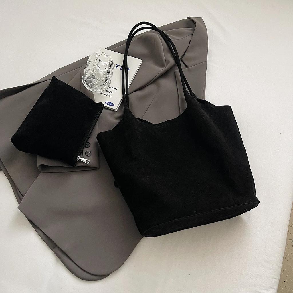 Genți de umăr retro din piele PU pentru femei, iarnă 2024, Y2K, tendință de modă coreeană, genți de tote pentru femei, genți de mână mari