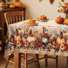 Autumn Harvest Rectangle Table Cloth for Table Decor Kitchen Dining Waterproof Reusable Tablecloth for Tables Holiday Party