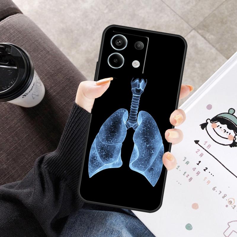 Medical Human Organs Brain Cover For Xiaomi Redmi Note 13 9 10 11 12 14 15 Pro Plus Case For Redmi 15 C 12C 13C 14C 10C