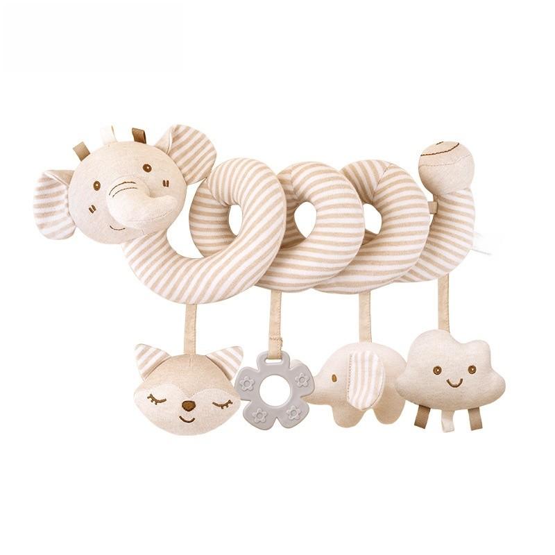 Baby Organic Cotton Bed Crib Mobile With Visual And Auditory Stimulation For Infant Development