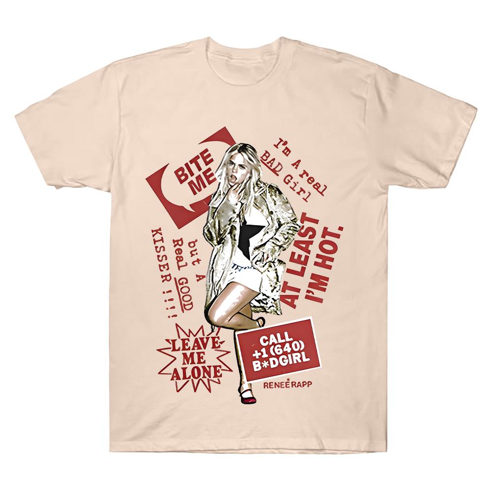 Reneé Rapp Date Back Tour Tee Harajuku Fashion Graphic T Shirts Men's Women Comfort T-shirts Retro Cotton Clothes
