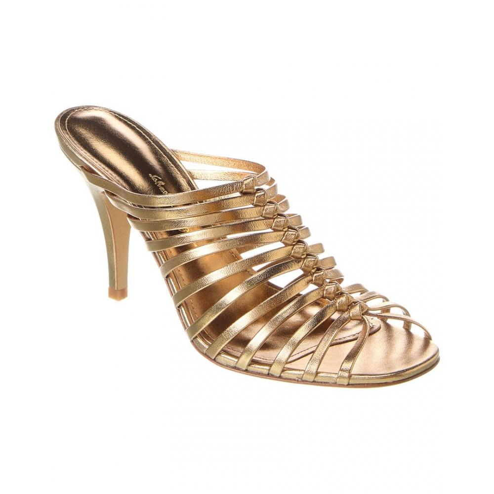 

Кожаные сандалии Salvatore Ferragamo Ferragamo Jessa золотистый