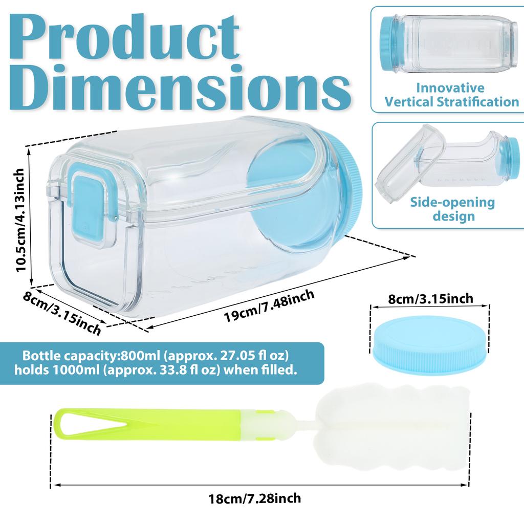 Salad Pod with Dressing Cup Portable Leakproof Salad Jars with Lid Meal and Snack Container Mason Jars for Office Picnic Travel