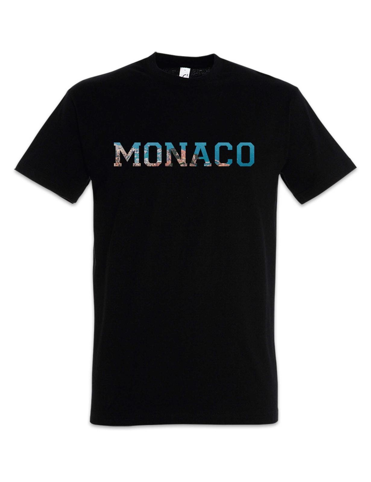 Monaco T-Shirt Skyline Stadt City Ville Ciudad L