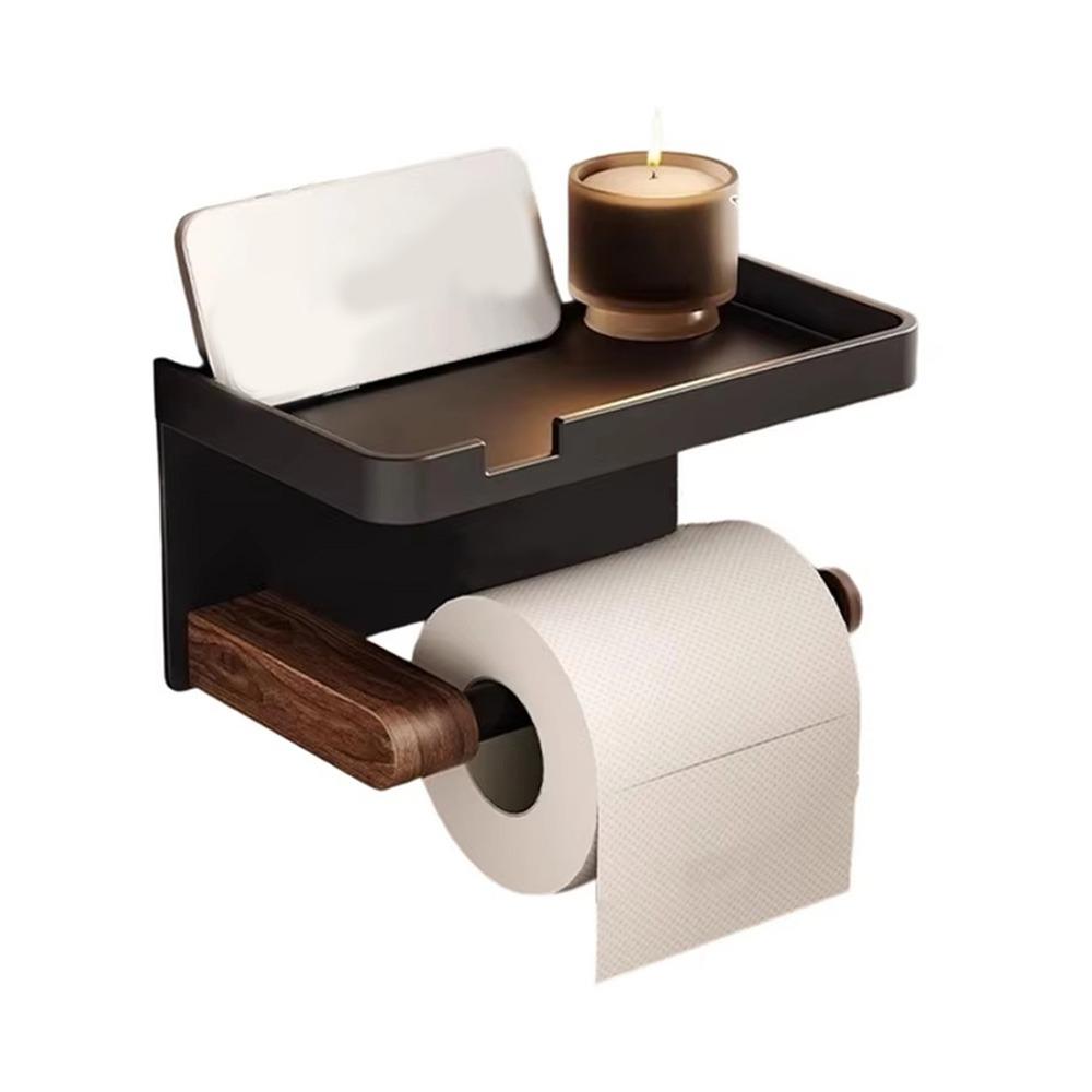 No Drill Toilet Paper Holder Wall Mounted Face Towel Tissue Boxes Tissue Paper Rack  Kitchen
