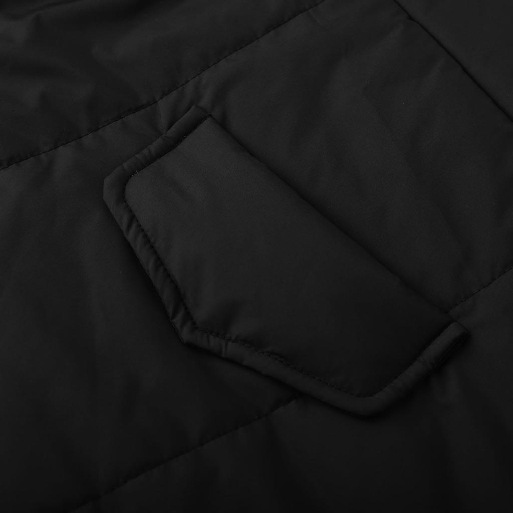 Women's Fashion Solid Color Long Sleeved Hooded Long Zipper Cotton Jacket Warm Coat Down Jacket