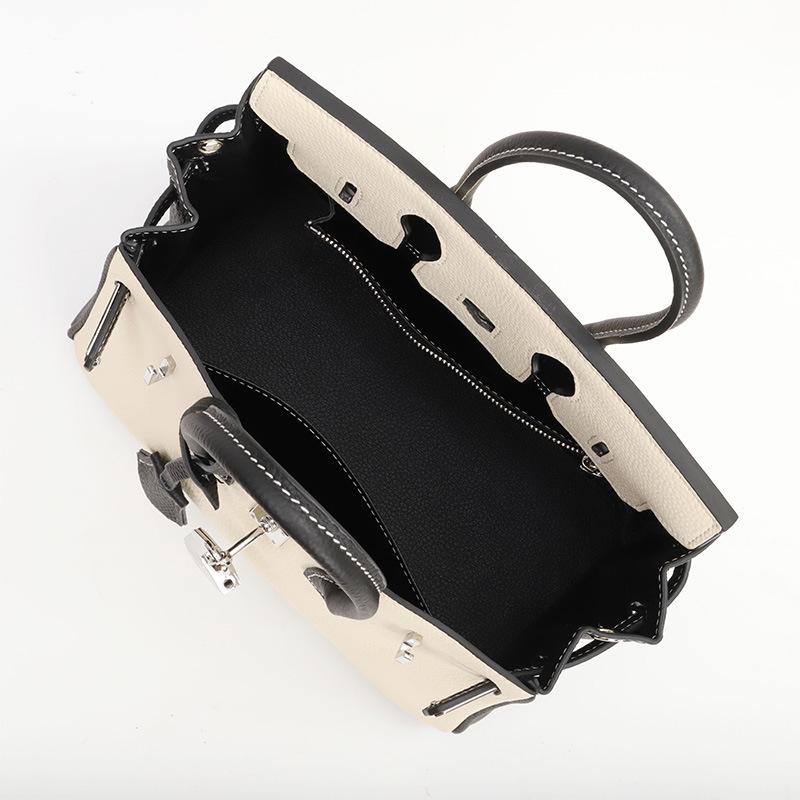 2025 Summer Women's Color Block Handbag - Trendy Platinum Shoulder & Crossbody Bag in European & American Fashion Style.