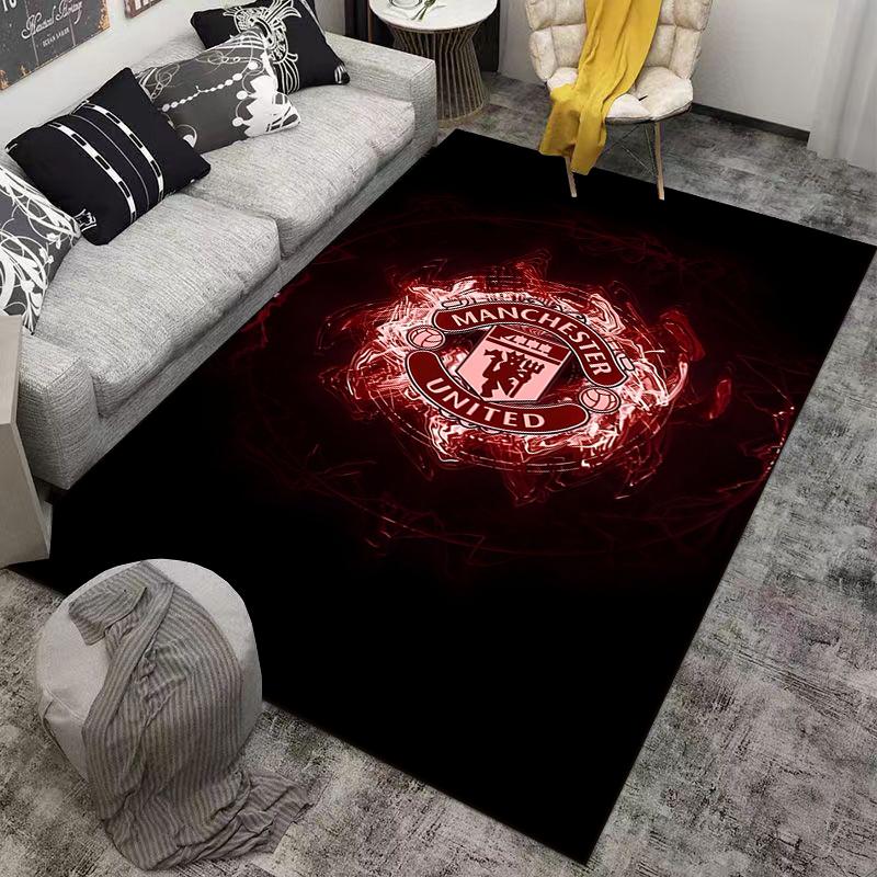 Manchester United carpet Designed floor mat, suitable as a non-slip mat for the living room or bedroom sofa