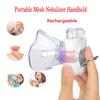 Portable Mesh Nebulizer Inhaler Mini Rechargeable Atomizer for Adult Kids Silent Nebuliser with 2 Masks and Mouthpiece