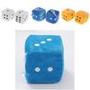 Plush Dice Party Pendant Soft Fluffy Car Decoration