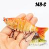 1 pezzo Esche da Pesca Multi-Snodate Swimbait Affondamento Lento Bioniche Artificiali Acqua Dolce Acqua Salata Trota Persico Accessori per la Pesca