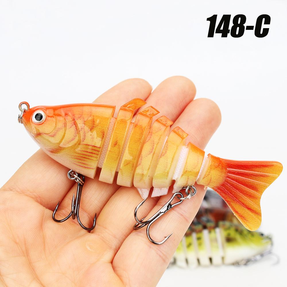

1Pc Fishing Lures Multi Jointed Swimbait Slow Sinking Bionic Artificial Bait Freshwater Saltwater Trout Bass Fishing Accessories Quality pack with opp
