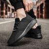 2022 Summer Men'S Casual Shoes Light Sneaker Black Large Size Outdoor Breathable Mesh Fashion Sports Black Running Tennis Shoes