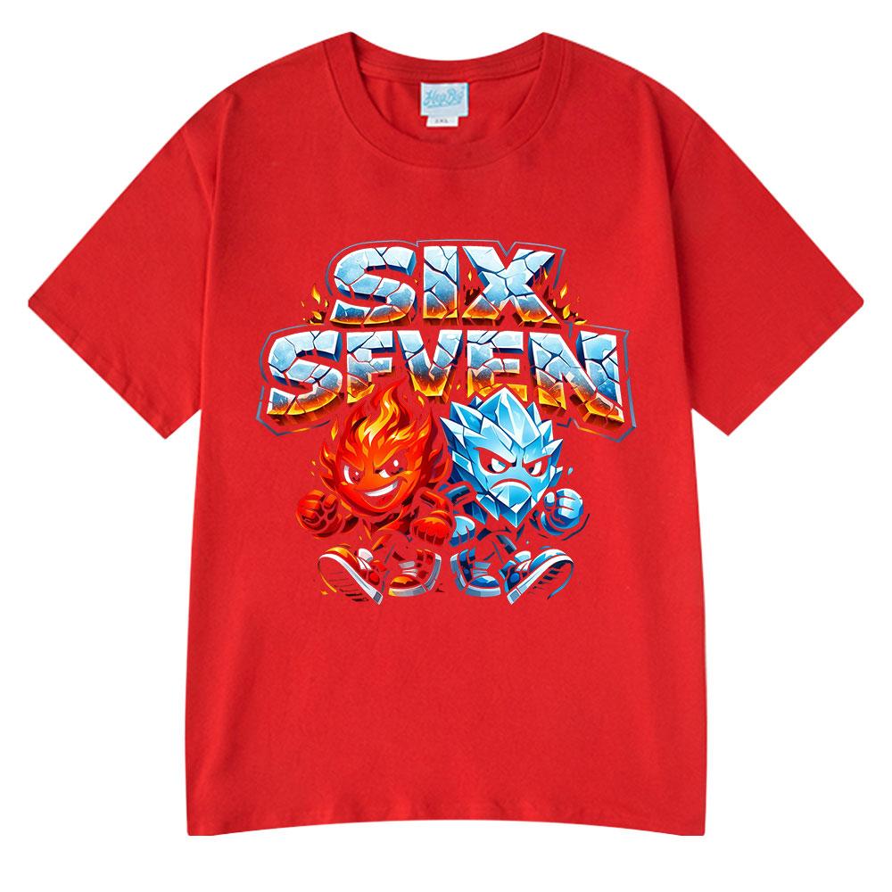 Six Seven Funny Cartoon 67 Meme T Shirts Unisex Women Clothing Fashion Harajuku Tshirt Summer Cotton Casual Short Sleeve Tshirts