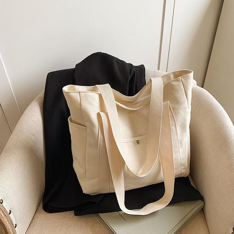 Simple Commuter Niche Design Foreign Style Large Capacity Tote Bag 2025 Literature and Art College Students Class Shoulder Bag Bag