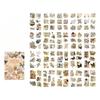 20 Pieces of PET Material Retro Scrapbook Stickers Book Creative DIY Collage Materials Journal Essential Supplies