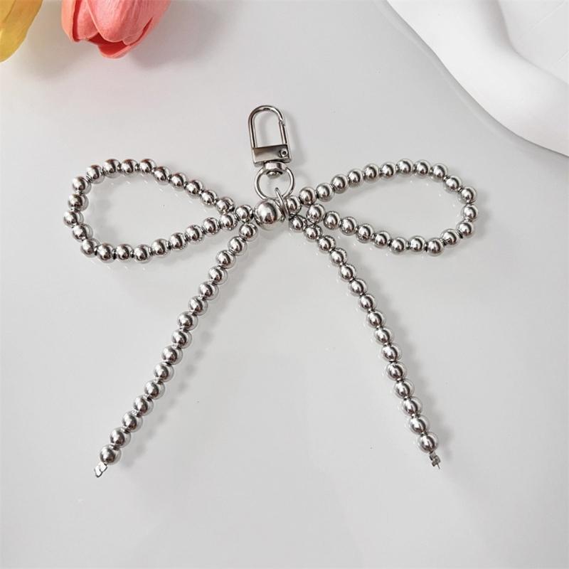 Bowknot Phone Charm Strap Keychain Phone Lanyard String Women Bag Pendant Gift