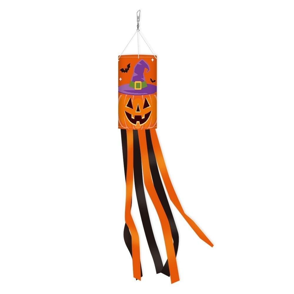 Pumpkin Ghost Pattern Outdoor Props Flags Festival Wind Vane Ghost Party Decorations