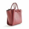 Barcos Leather One Bordeaux 2-Way Handbag, Women's, Size,