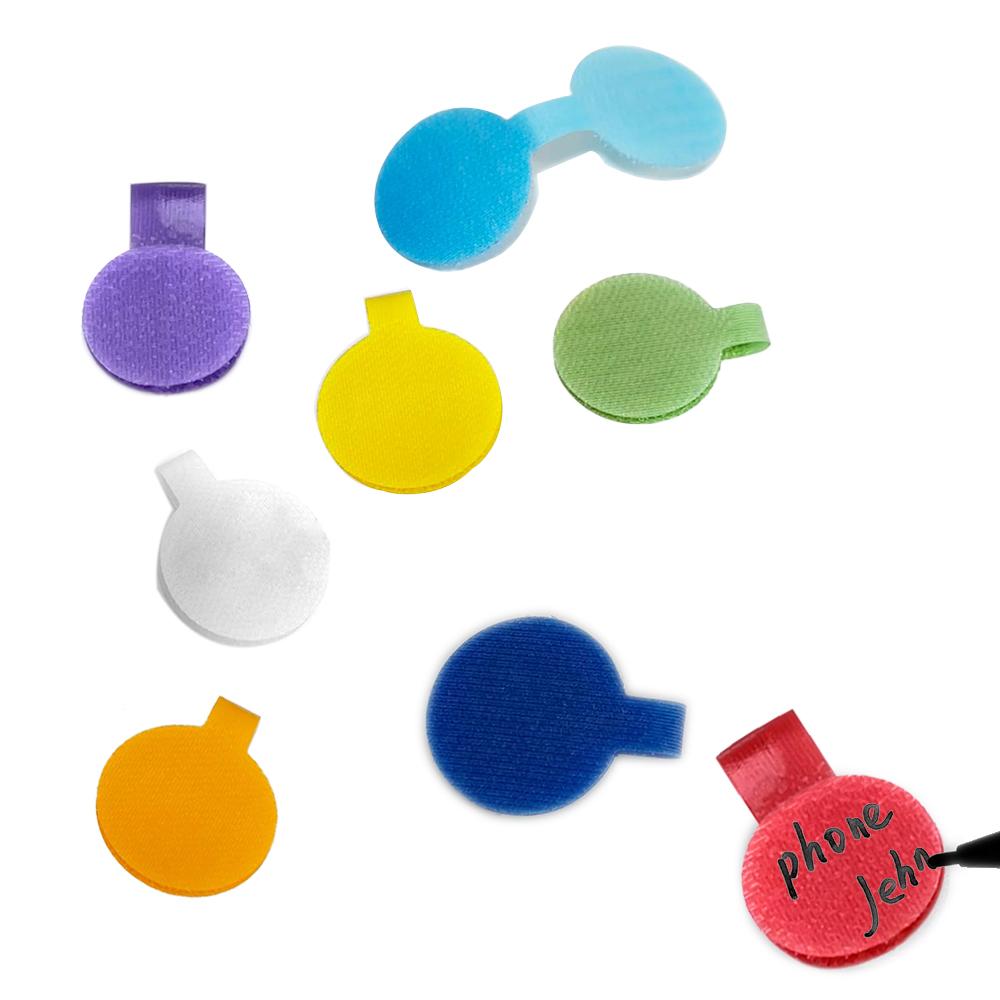 Cable Labels, Medium, Multi-Color (8-24Pcs) Write On Cord Labels, Wire Labels, Cable Tags and Wire Tags for Cable Management and Identification