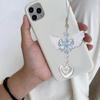 Delicate Blue Angel Wing Phone Pendant Backpack Phone Peripherals Decorations