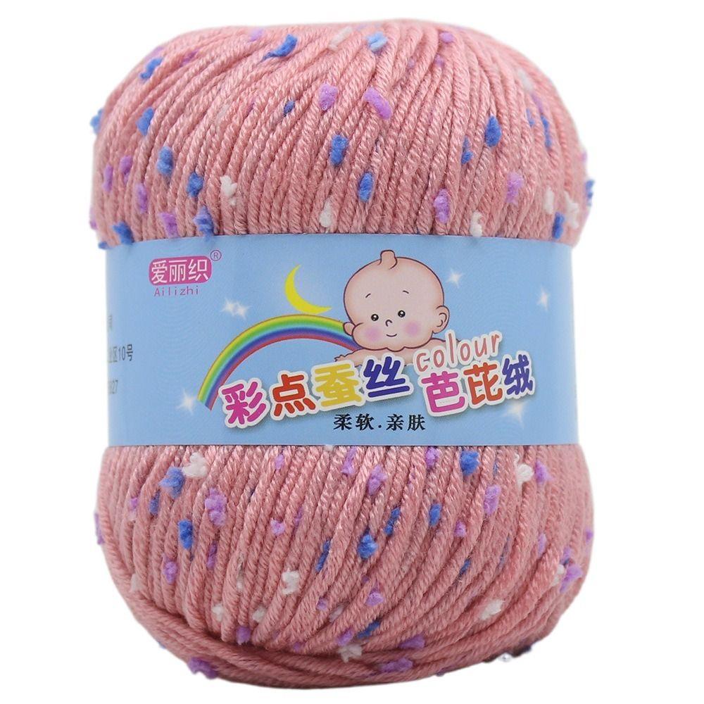 50g/Roll Wool Yarn Baby Cotton Crochet Yarn Practical Scarf Line  For Basket Carpets