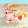 Adorable Original Cream Bear Heart Pull Keychain Unique Cute Resin Accessory Gift