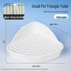 Anti-Splash Large Capacity Triangle Potty for Rabbits, Chinchillas, and Guinea Pigs