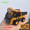 1/64 Rc Truck Dump 2.4G Remote Control Car Mini Alloy Cars Desktop Toy Model Construction Engineering Vehicle Boys Toys Gifts