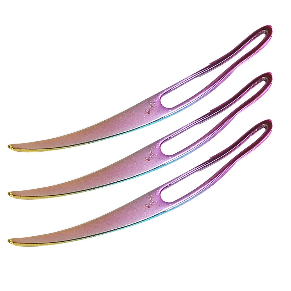 3pcs Dreadlocks Needle Multi‑Color Crochet Hook Dreadlocks Making Hair Braiding Tools