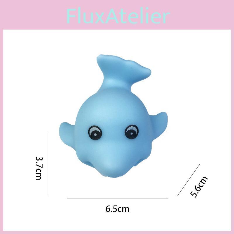 Children's Bathing Water Play Toy Cute Squeeze Cartoon Ocean Animals Shark Dolphin Clownfish